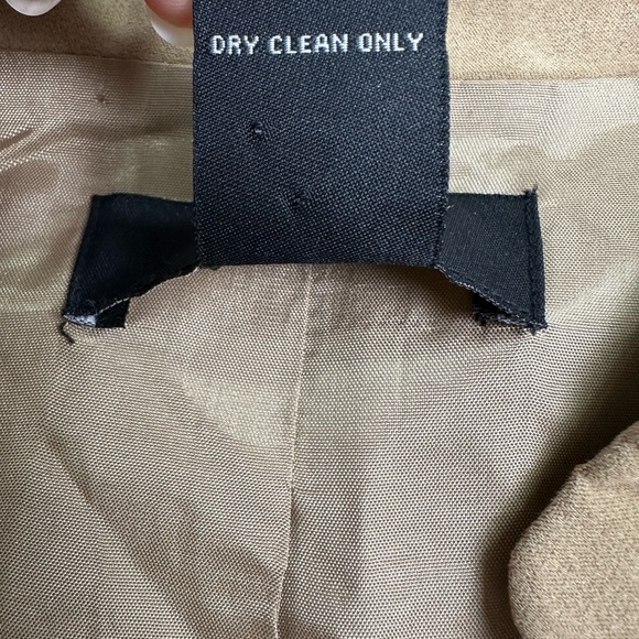 Sandra & Andre Faux Suede Boho Lined Long Jacket Coat Size Medium - Picture 9 of 11